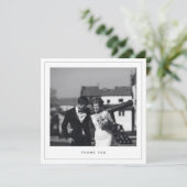 ミニマル結婚リストの写真広場サンキューカード サンキューカード (スタンド正面)