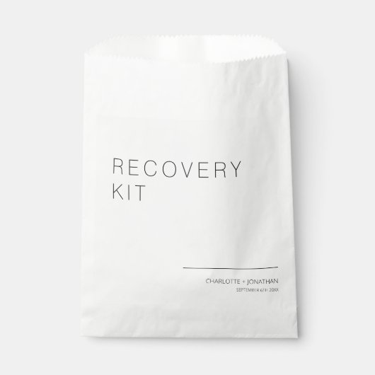 ミニマル結婚リストの回復キット フェイバーバッグ (正面)