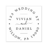 ミニマル結婚リストの回覧 セルフインキングスタンプ (デザイン)