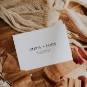 ミニマル結婚リストの封筒アドレステンプレート