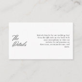 ミニマル結婚リストの書道QRコード詳細 エンクロージャーカード (正面)