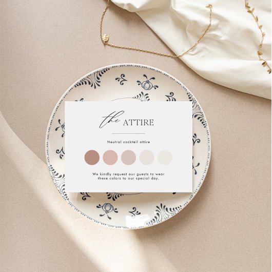 ミニマル結婚リストの服飾の挿入カード(スクリプト付) ノートカード