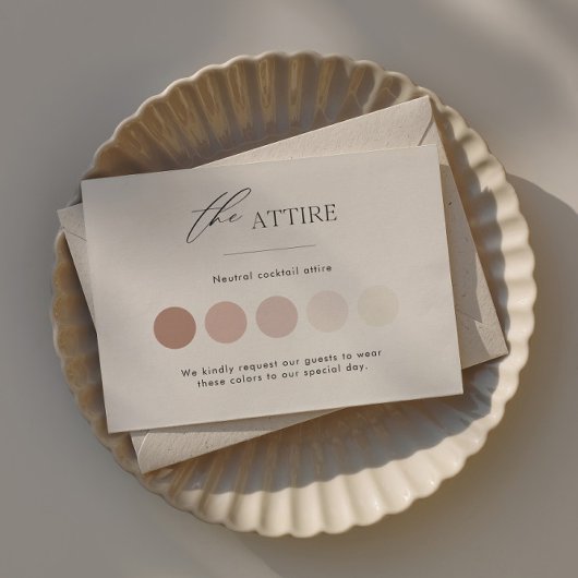 ミニマル結婚リストの服飾の挿入カード(スクリプト付) ノートカード