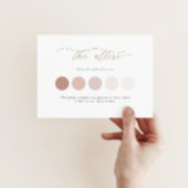 ミニマル結婚リストの服飾の挿入カード(スクリプト付) ノートカード