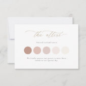 ミニマル結婚リストの服飾の挿入カード(スクリプト付) ノートカード (正面)