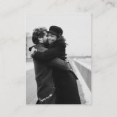 ミニマル結婚リストの詳細フォトエンクロージャカード エンクロージャーカード (裏面)