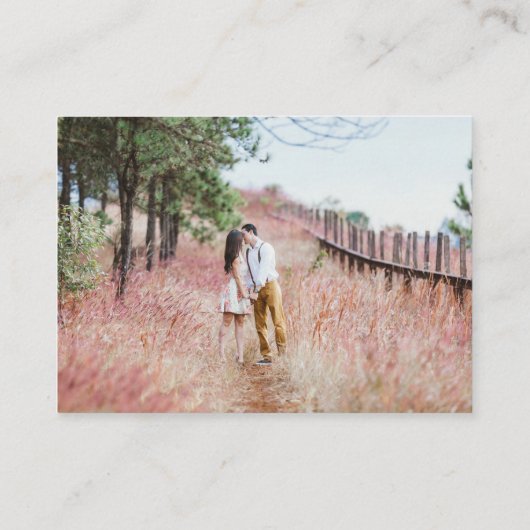 ミニマル結婚リストの詳細（写真あり） エンクロージャーカード (裏面)