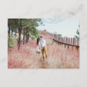 ミニマル結婚リストの詳細（写真あり） エンクロージャーカード (裏面)