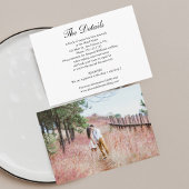 ミニマル結婚リストの詳細（写真あり） エンクロージャーカード