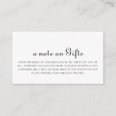 ミニマル結婚リストの願い井戸 エンクロージャーカード (正面)