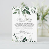 ミニマル結婚リストの願い井戸 エンクロージャーカード (スタンド正面)