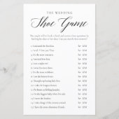 ミニマル結婚リストまたはカップルのシャワーゲームカード (正面)