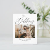 ミニマル結婚リストをエレガント予算化すモダンる (スタンド正面)