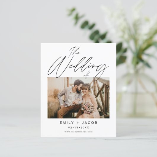 ミニマル結婚リストをエレガント予算化すモダンる (スタンド正面)