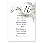 ミニマル結婚リストシーティングプラン テーブルナンバー (正面)
