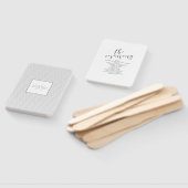 ミニマル結婚リスト式ブラックID523 ハンドファン (組立なし)