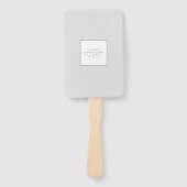 ミニマル結婚リスト式ブラックID523 ハンドファン (正面)