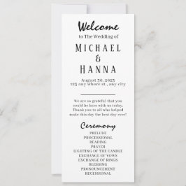 ミニマル結婚リスト式プログラム編集可能 招待状