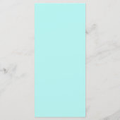 ミニマル結婚リスト緑のメニュー メニュー (裏面)