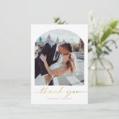 ミニマル結婚リストArchの写真サンキューカード シーズンカード (スタンド正面)