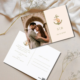 ミニマル結婚リストBohoの写真 ポストカード