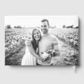 ミニマル結婚主義の写真の署名ゴールドフォイル ゲストブック (裏面)