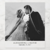 ミニマル結婚主義の写真 ワインラベル (シングルラベル)