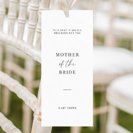 ミニマル結婚主義の家族予約席ラベル