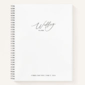 ミニマル結婚主義の白人計画 ノートブック (正面)