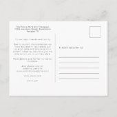 ミニマル結婚主義のMicroの写真Save The Date 案内ポストカード (裏面)