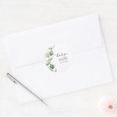 ミニマル結婚主義ユーカリの好意 ラウンドシール (封筒)