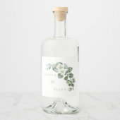 ミニマル結婚主義ユーカリ白 リキュールボトルラベル (正面)