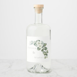 ミニマル結婚主義ユーカリ白 リキュールボトルラベル