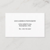 ミニマル結婚写真 名刺 (裏面)