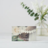 ミニマル結婚写真 名刺 (スタンド正面)