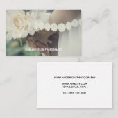 ミニマル結婚写真 名刺 (正面/裏面)