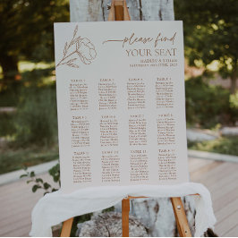 ミニマル結婚座図植物宝標識 ポスター