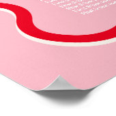 ミニマル結婚座席表 ポスター (角)