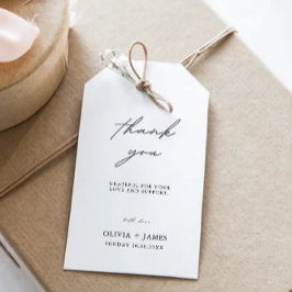 ミニマル結婚式の引き出物ラベルテンプレート、 ギフトタグ