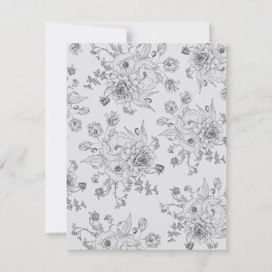 ミニマル結婚式の招結婚待 招待状 (裏面)