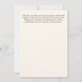 ミニマル結婚式招待状カード 招待状 (裏面)