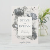 ミニマル結婚式招待状カード 招待状 (スタンド正面)