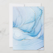 ミニマル結婚式招待状スタイリッシュ- & Giftful 招待状 (裏面)