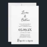 ミニマル結婚式招待状スペインの 招待状<br><div class="desc">プレーン結婚式招待状スペインのイン。</div>