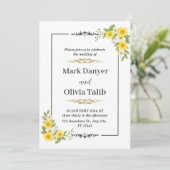 ミニマル結婚式招待状モダン- 、シンプル 招待状 (スタンド正面)