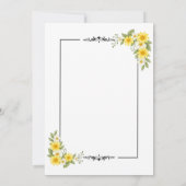 ミニマル結婚式招待状モダン- 、シンプル 招待状 (裏面)