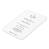 ミニマル結婚式招待状磁石 マグネット (左側)