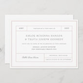 ミニマル結婚式招待状結婚招待状K108 セーブザデート (正面/裏面)