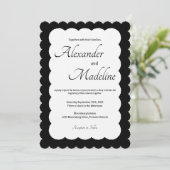 ミニマル結婚式招待状 (スタンド正面)