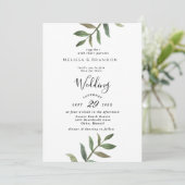 ミニマル結婚式招待状 セーブザデート (スタンド正面)